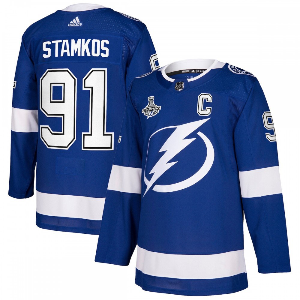 Steven Stamkos Tampa Bay Lightning adidas 2021 Stanley Cup Champions Authentic Player Jersey - Blue-Pro Kit Vault | Brand New 26/27 Sports Jerseys